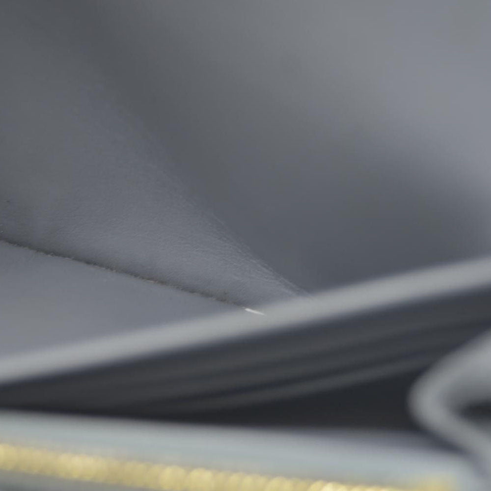 AUCTION $750 CELINE Large Flap MultiFunction Leather Long Bifold Wallet Gray