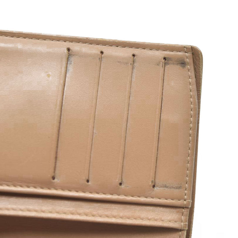 AUCTION $935 Louis Vuitton Vernis French Purse Wallet Beige MI0025