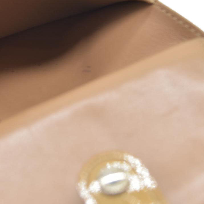 AUCTION $935 Louis Vuitton Vernis French Purse Wallet Beige MI0025