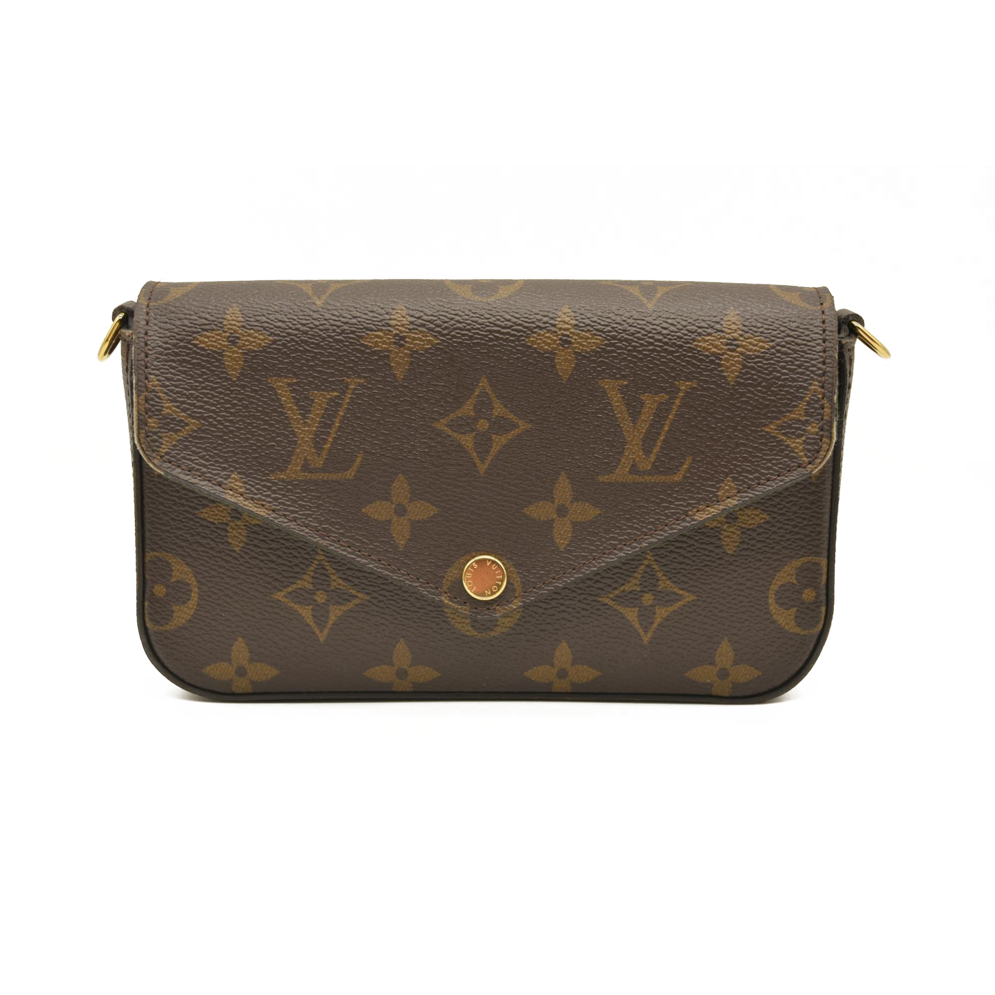 LOUIS VUITTON Monogram Felicie Strap & Go Kaki RFID