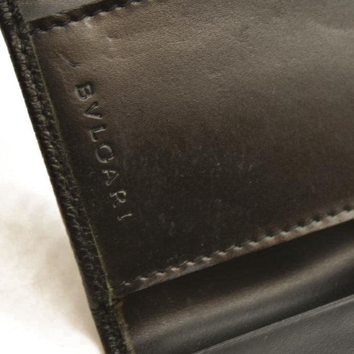 BVLGARI BVLGARIBVLGARI Clip Leather 6 Ring Key Case Black