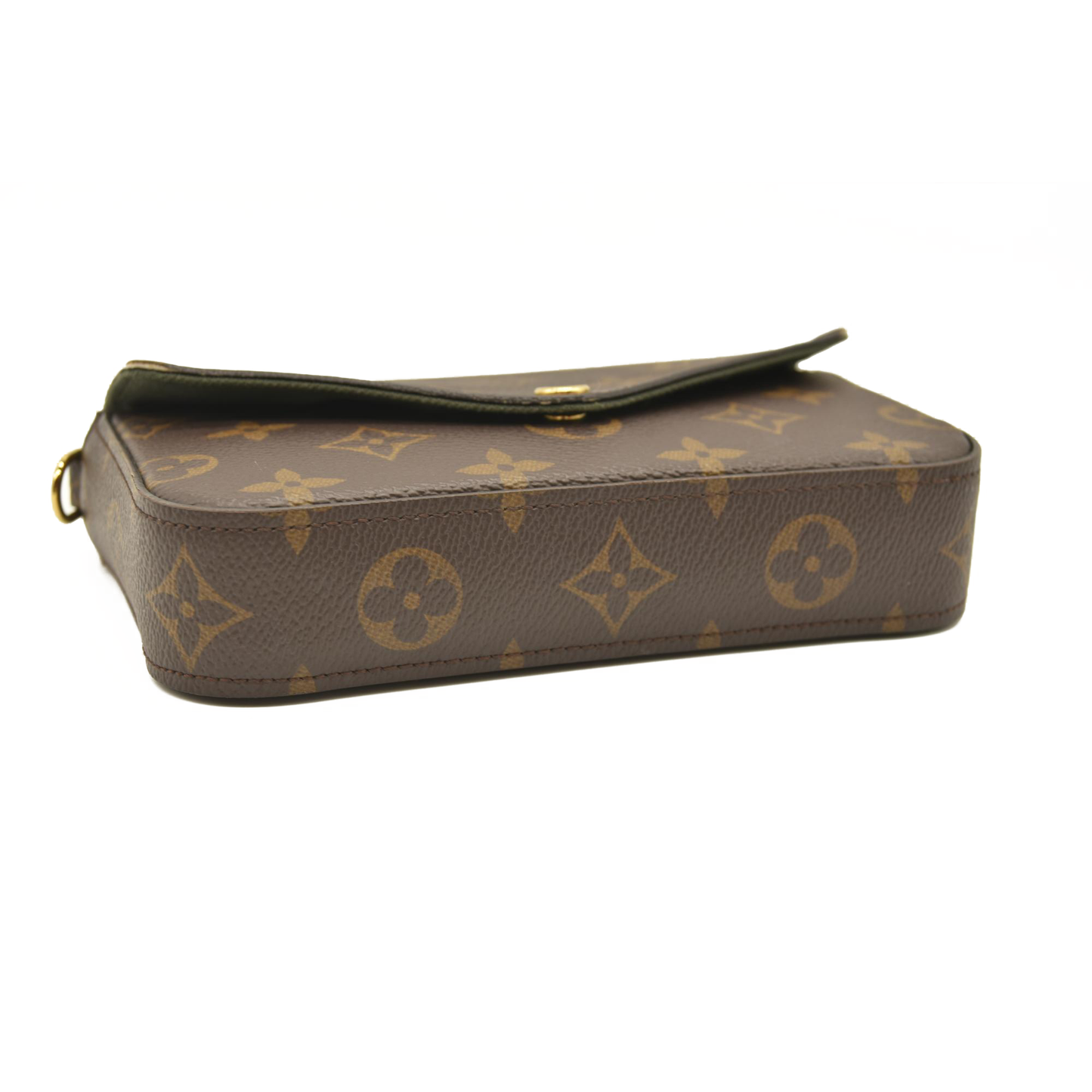 LOUIS VUITTON Monogram Felicie Strap & Go Kaki RFID