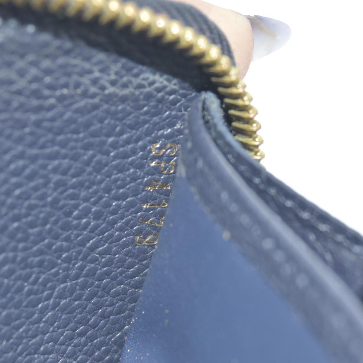 $1170 BROKEN 2019  Louis Vuitton Zippy Wallet Empreinte Marine Rouge SP4179 CONSIGNMENT