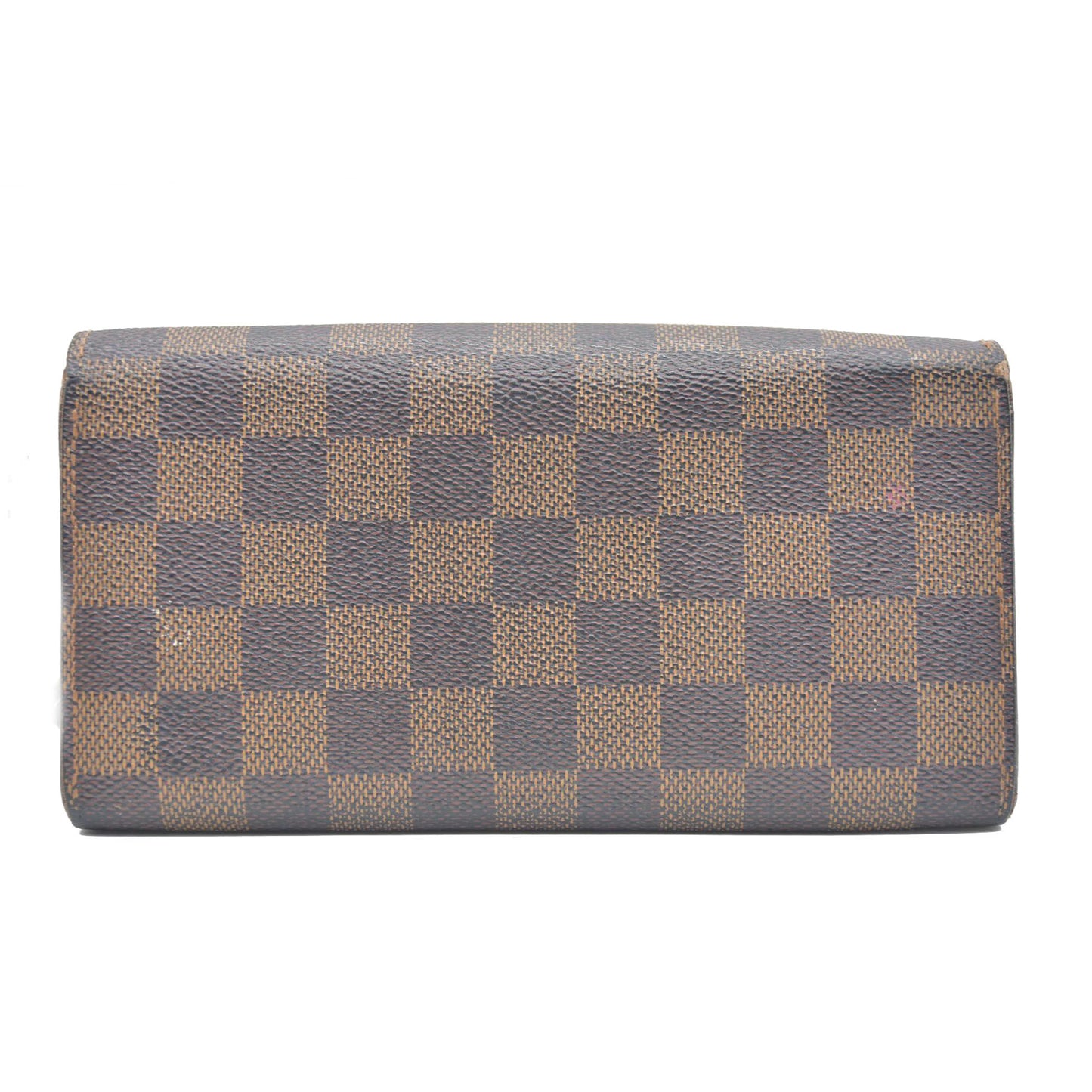 Louis Vuitton Damier Porte Feuille Sarah Long Bifold Wallet Brown CA1110