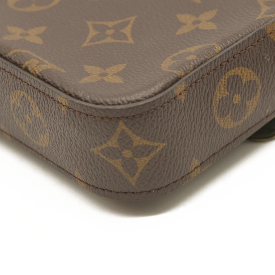 LOUIS VUITTON Monogram Felicie Strap & Go Kaki RFID