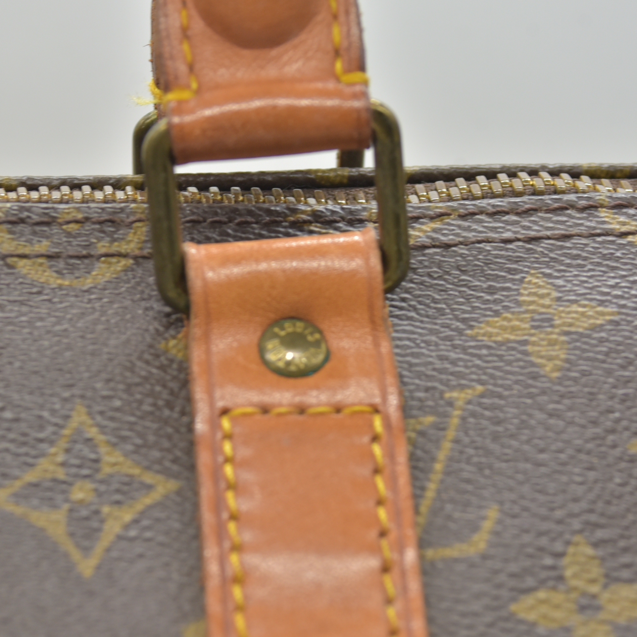 $2280 1989 Louis Vuitton LV Boston Bag Keepall 55 Brown Monogram FC892