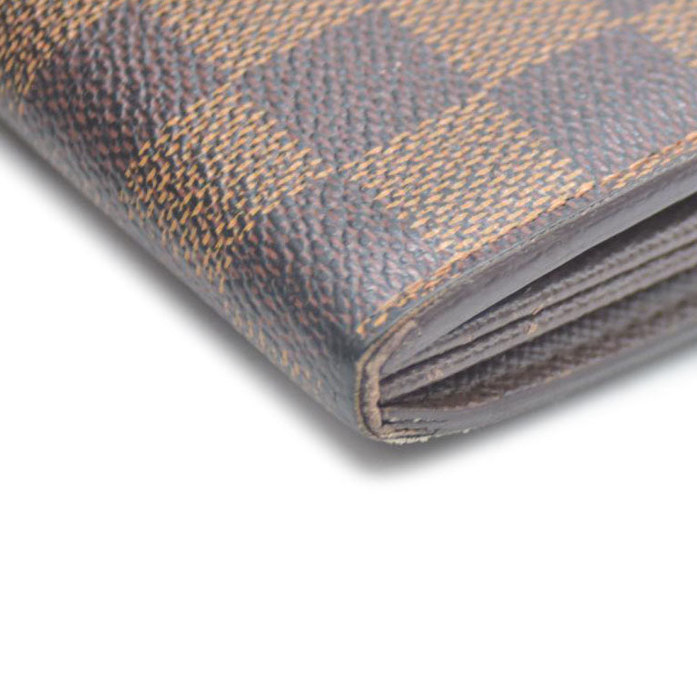 Louis Vuitton Damier Porte Feuille Sarah Long Bifold Wallet Brown CA1110