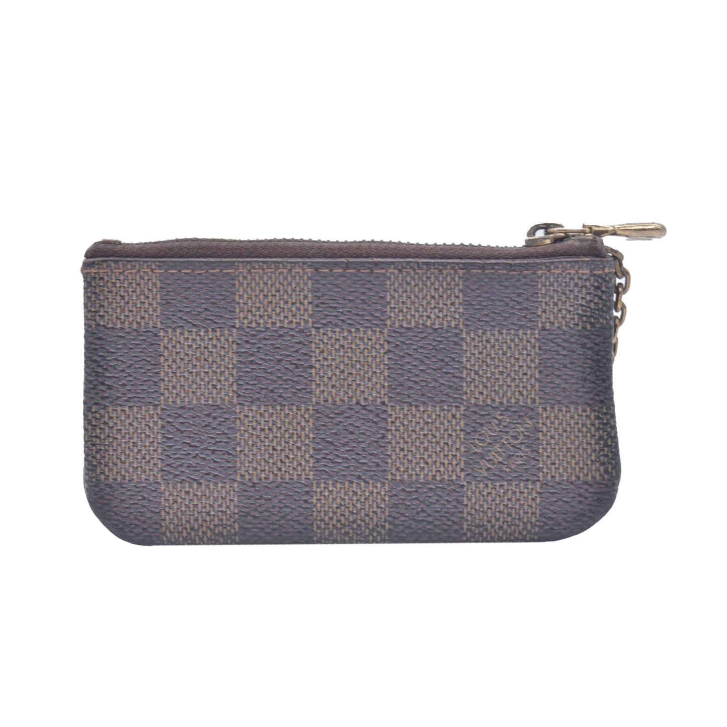 $355 2008 Louis Vuitton Damier Ebene Pochette Cles Key Holder CA0098 CONSIGNMENT