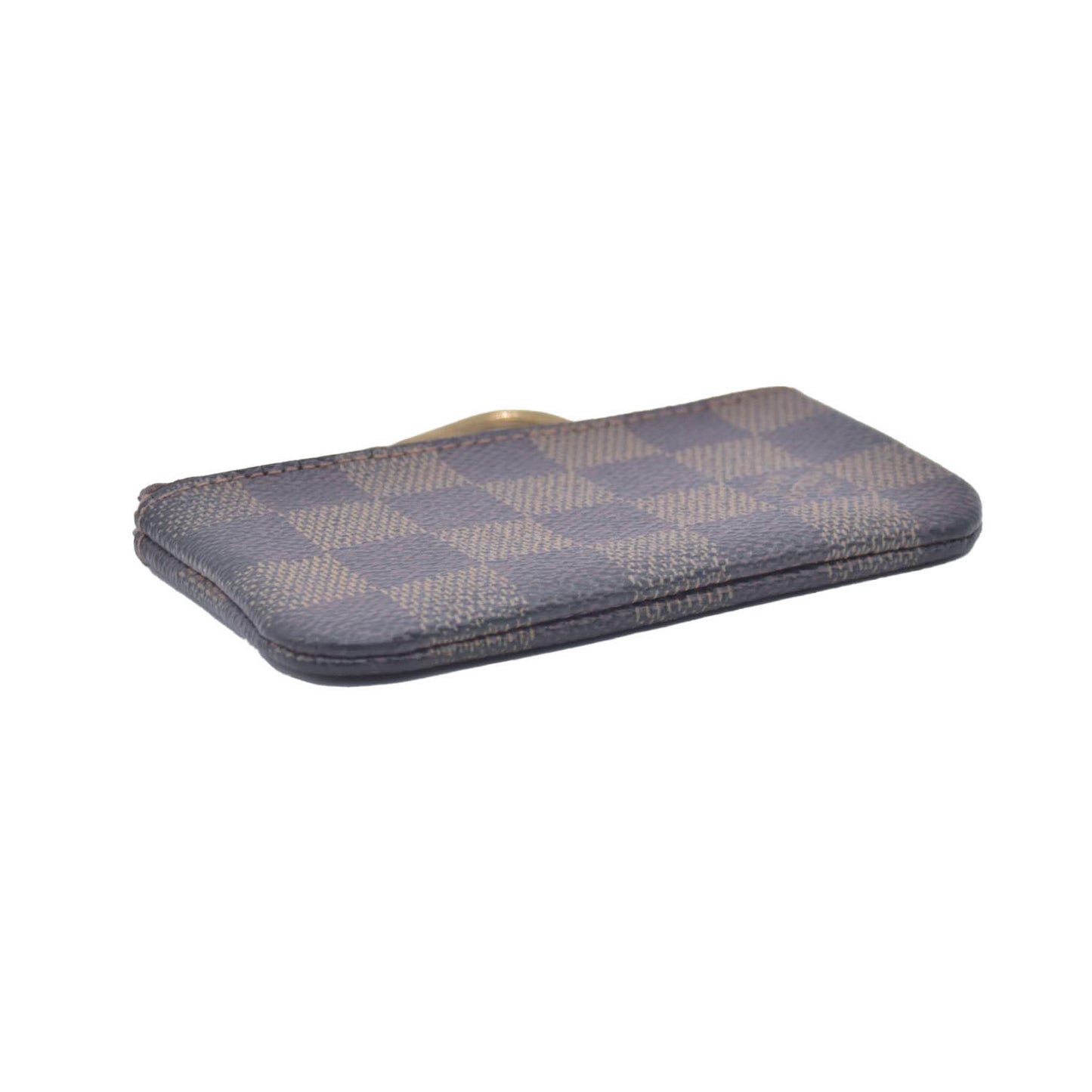 $355 2008 Louis Vuitton Damier Ebene Pochette Cles Key Holder CA0098 CONSIGNMENT