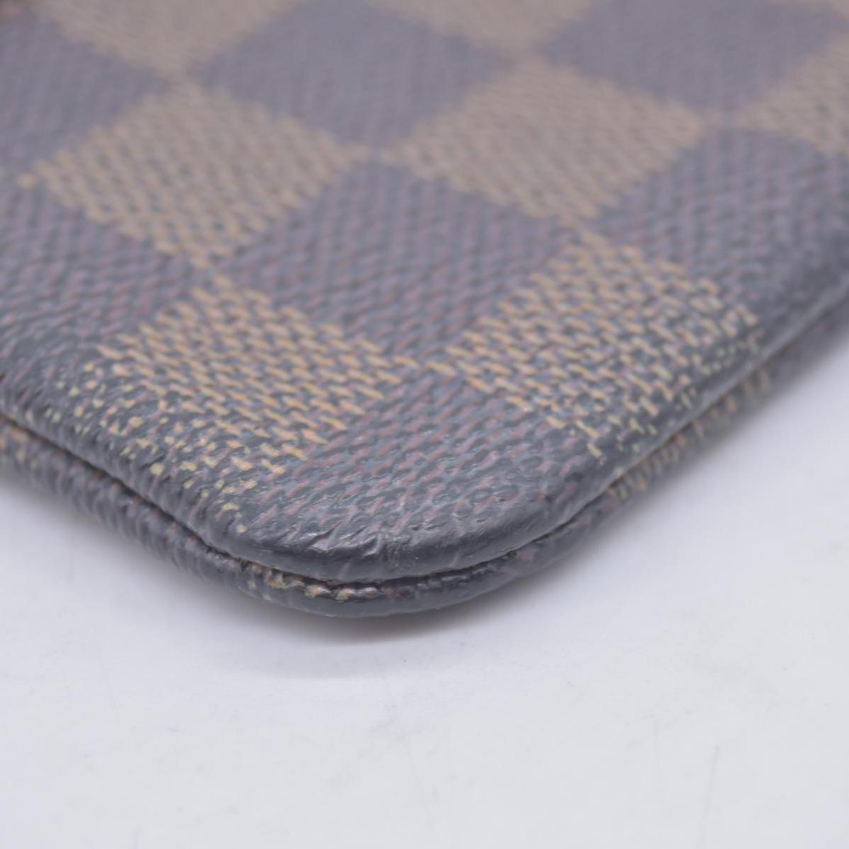 $355 2008 Louis Vuitton Damier Ebene Pochette Cles Key Holder CA0098 CONSIGNMENT