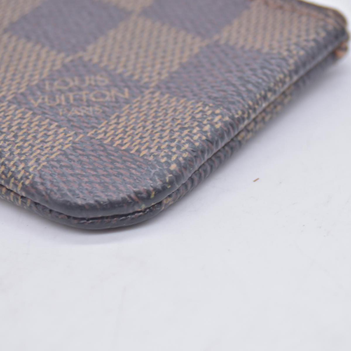 $355 2008 Louis Vuitton Damier Ebene Pochette Cles Key Holder CA0098 CONSIGNMENT