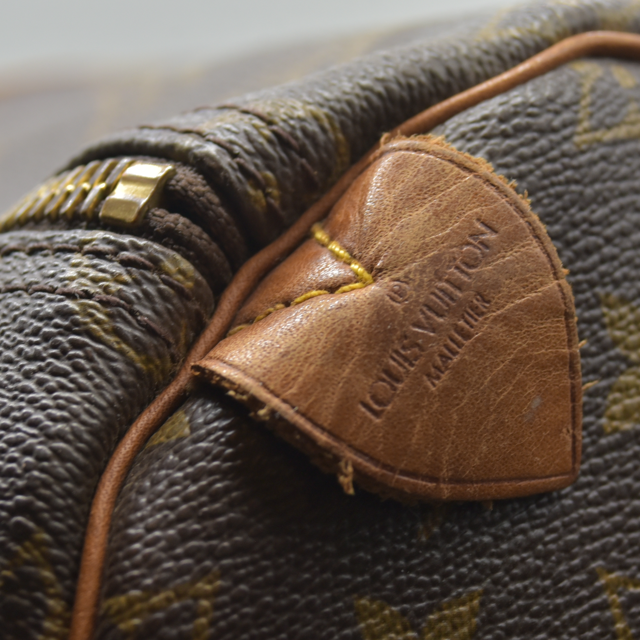 $2280 1989 Louis Vuitton LV Boston Bag Keepall 55 Brown Monogram FC892