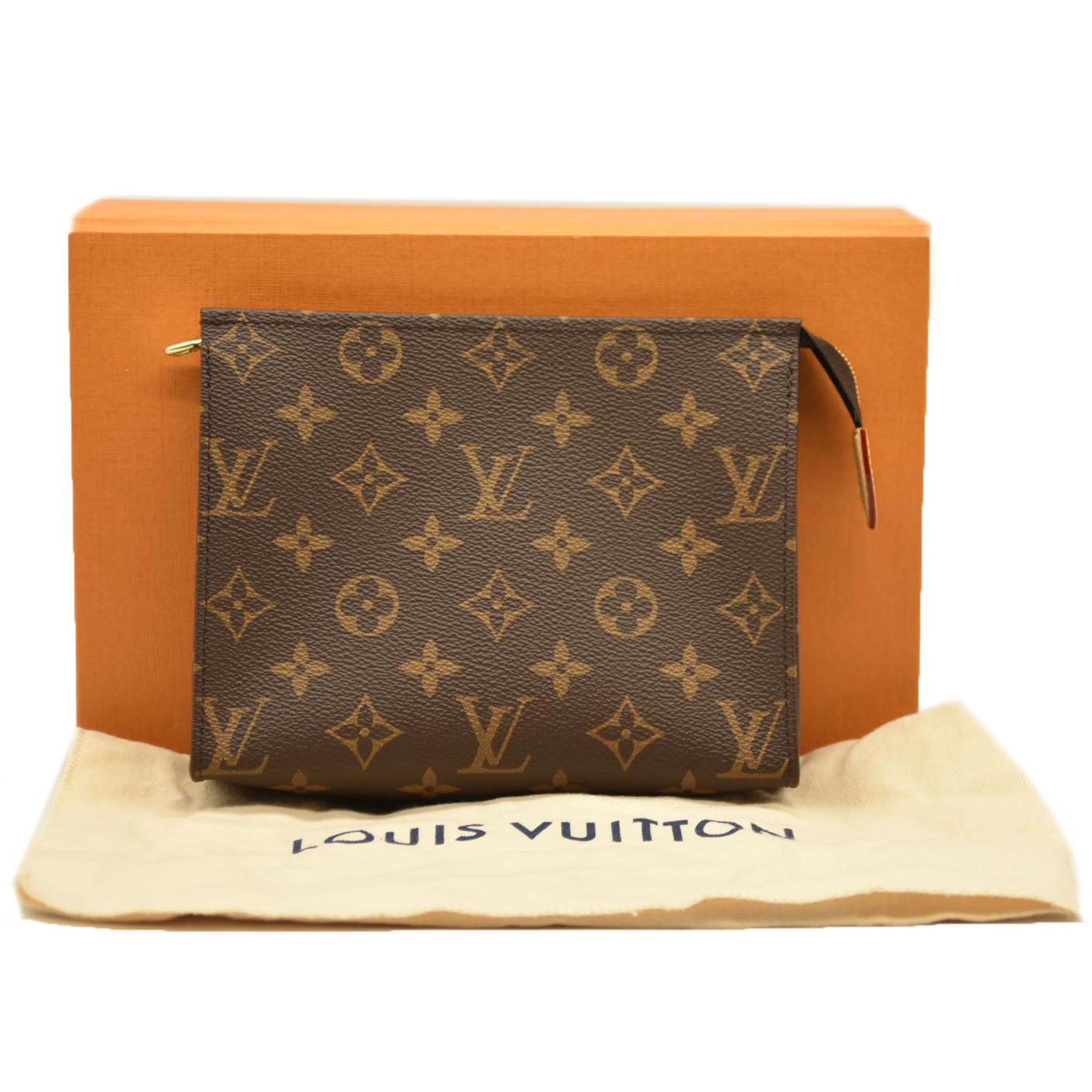 Louis Vuitton  Monogram Toiletry Pouch 19 Red