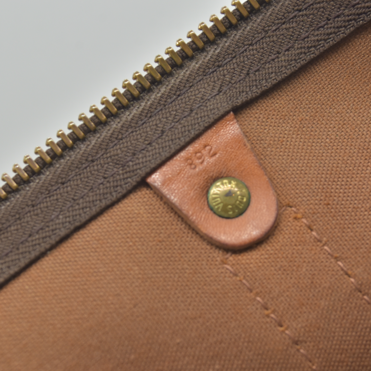 $2280 1989 Louis Vuitton LV Boston Bag Keepall 55 Brown Monogram FC892
