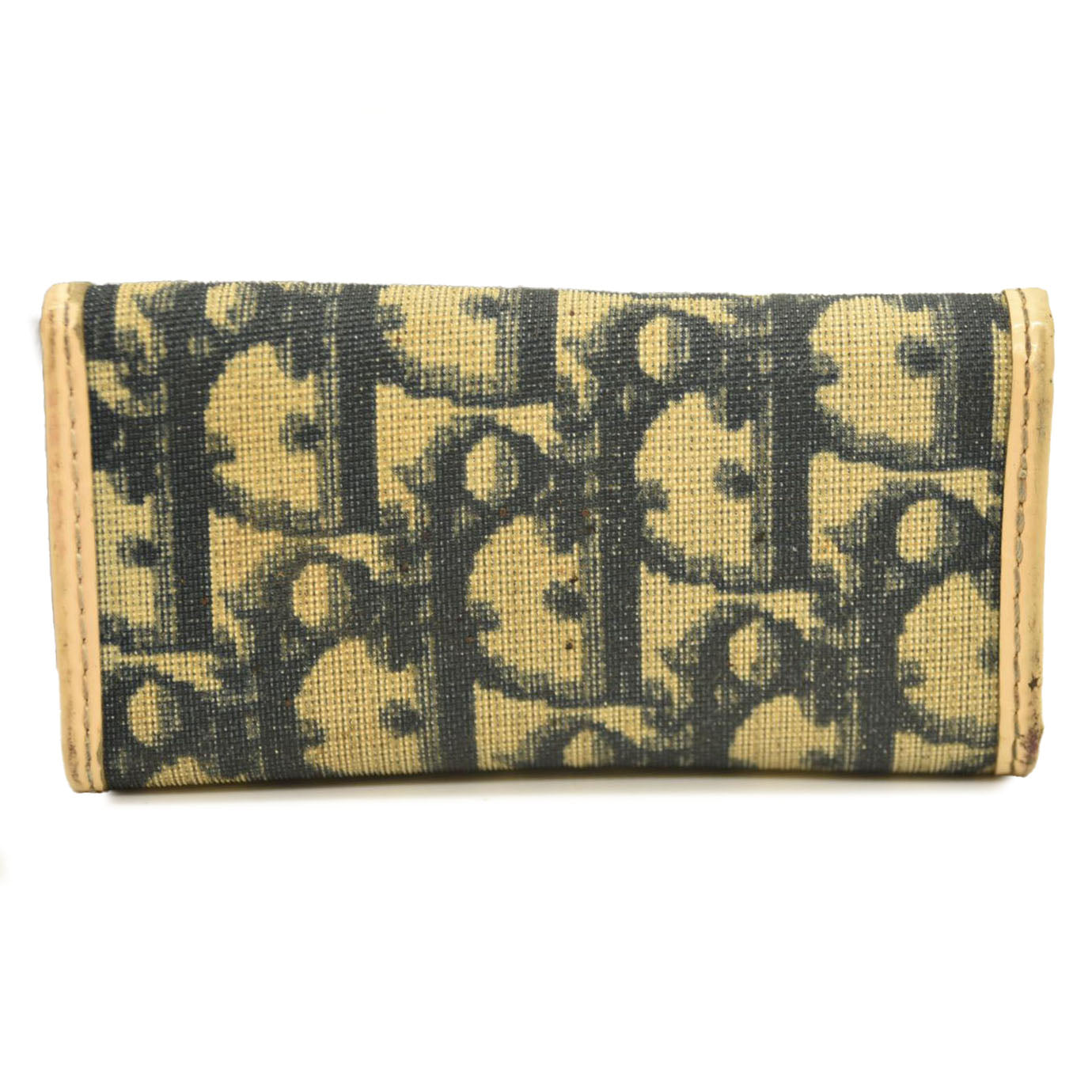 Christian Dior  Monogram Girly Oblique Trotter PVC 4 Ring Key Case Navy blue