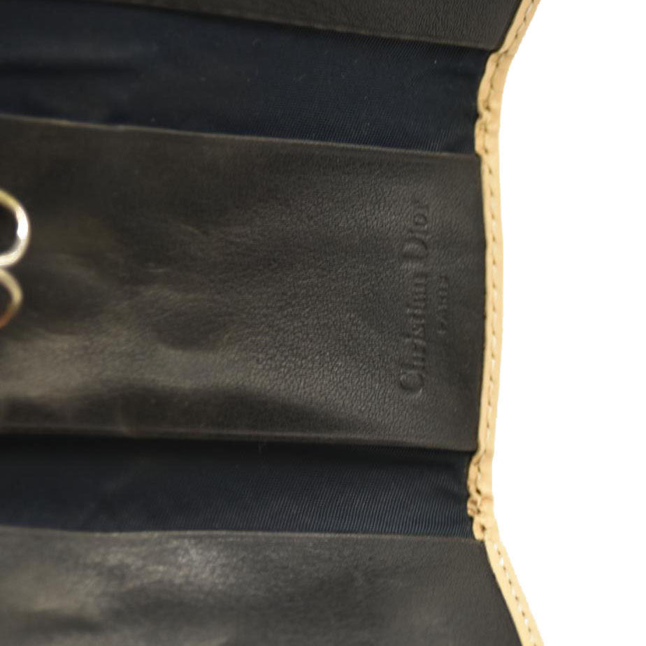 Christian Dior  Monogram Girly Oblique Trotter PVC 4 Ring Key Case Navy blue