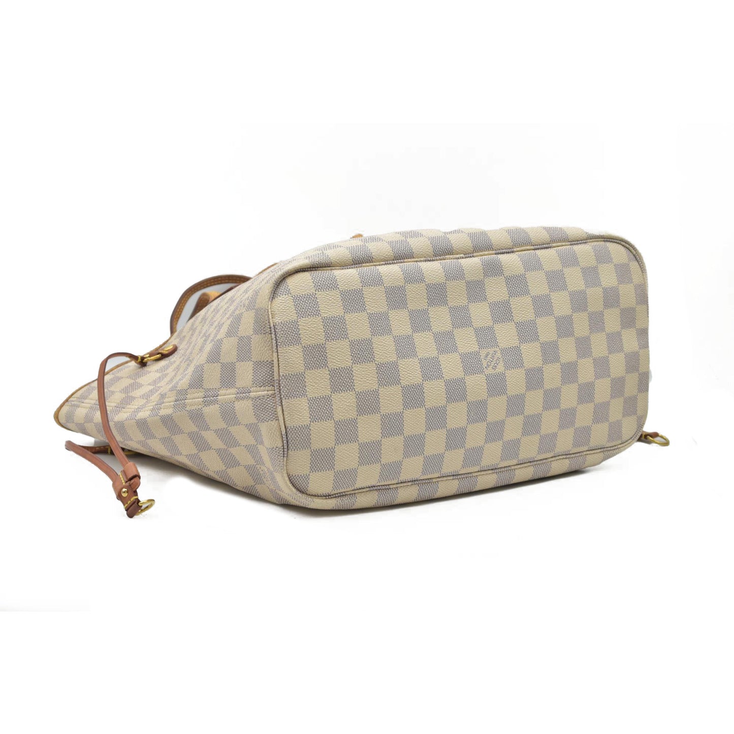 $2170 Louis Vuitton Damier Azur Neverfull MM AR0115
