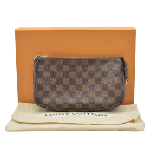 2017 $1290 Louis Vuitton Damier Ebene Pochette Accessories NM MB1197