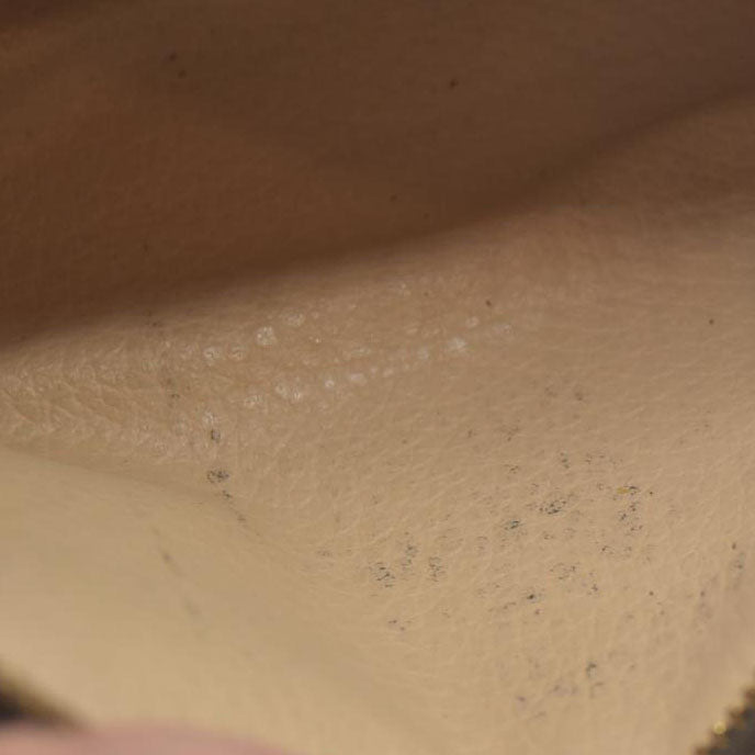 AUCTION $490 Louis Vuitton Monogram Poche Toilette 15 Cosmetics Pouch Purse Brown TH8904