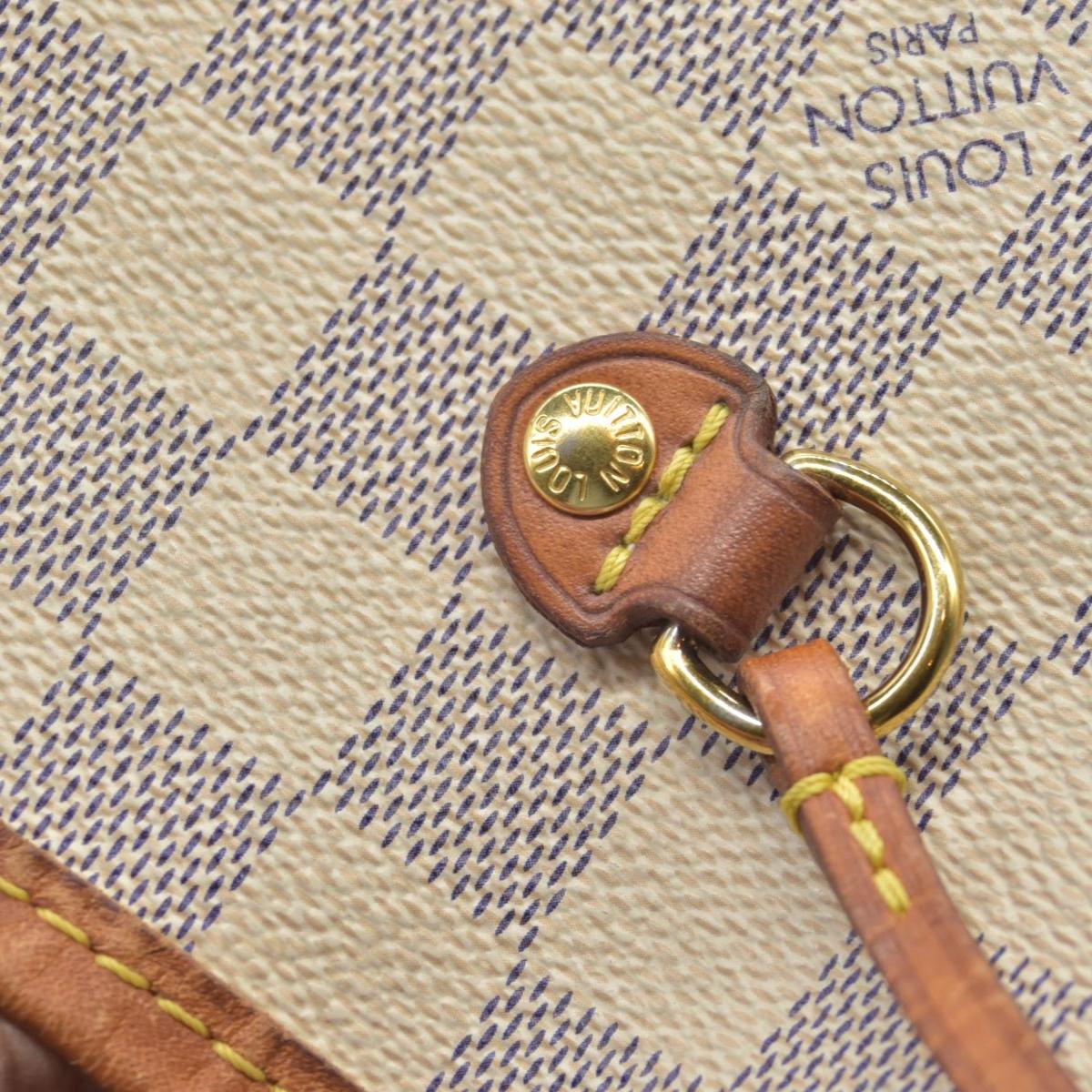 $2170 Louis Vuitton Damier Azur Neverfull MM AR0115