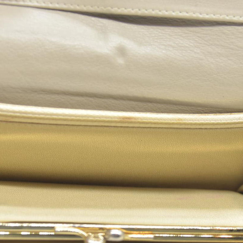 CELINE Macadam Leather Long Bifold Wallet Beige