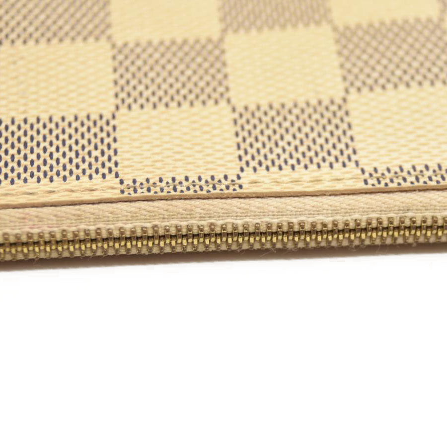 Louis Vuitton  Damier Azur Pochette Felicie Chain Wallet Rose Ballerine  MI1116