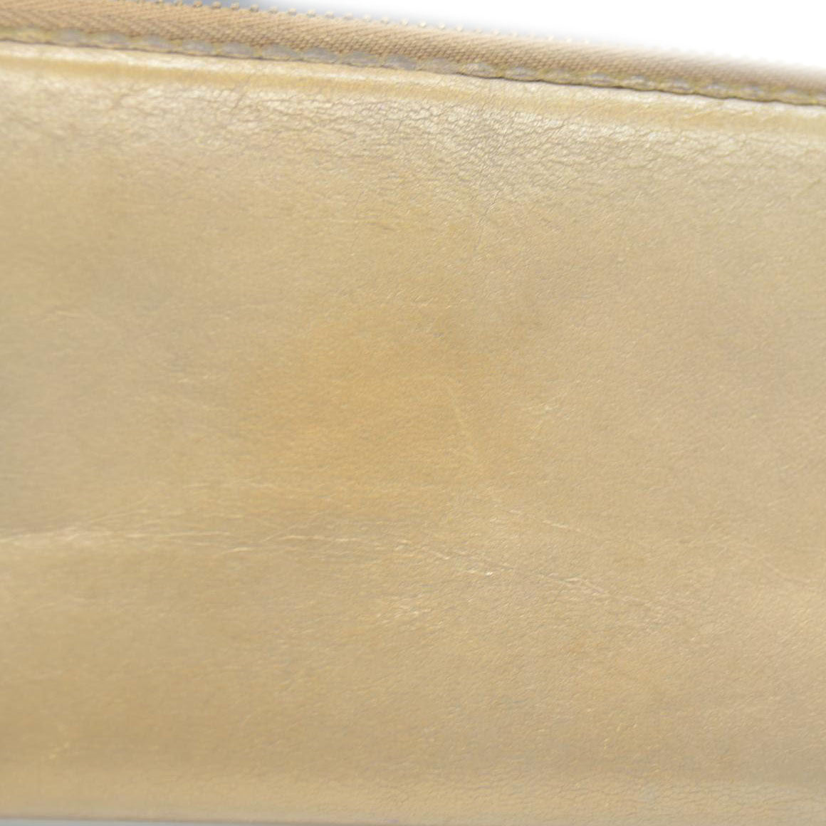 LOEWE Anagram Tassel Leather Zip Around Long Wallet Beige