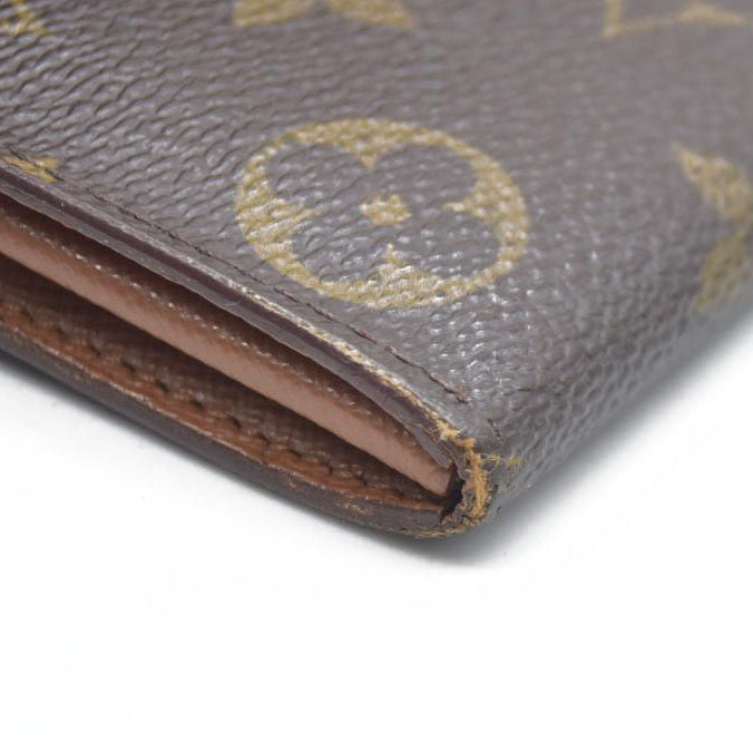 AUCTION $725 Louis Vuitton Monogram Portefeiulle Sarah Long Bifold Wallet Brown