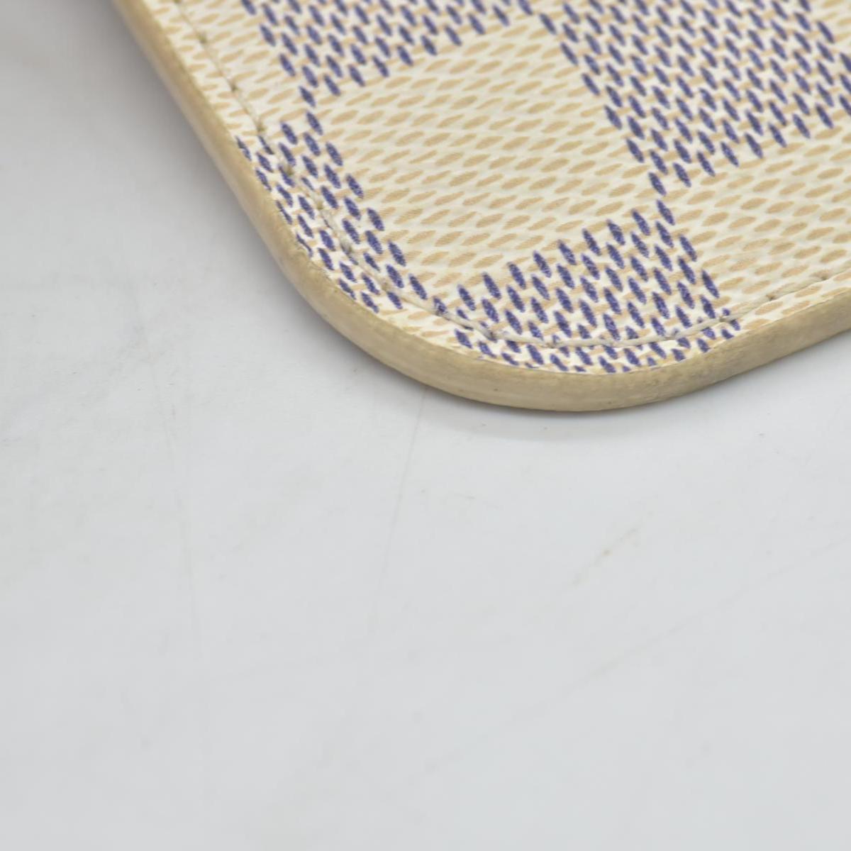 $600 Louis Vuitton Damier Azur Neverfull PM Pochette AR3164