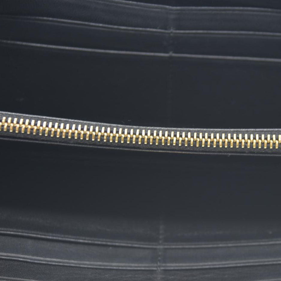 LOEWE Anagram Tassel Leather Zip Around Long Wallet Beige