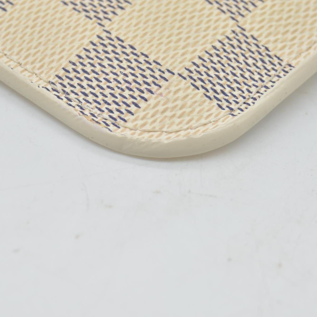 $600 Louis Vuitton Damier Azur Neverfull MM GM Pochette Rose Ballerine MS3179