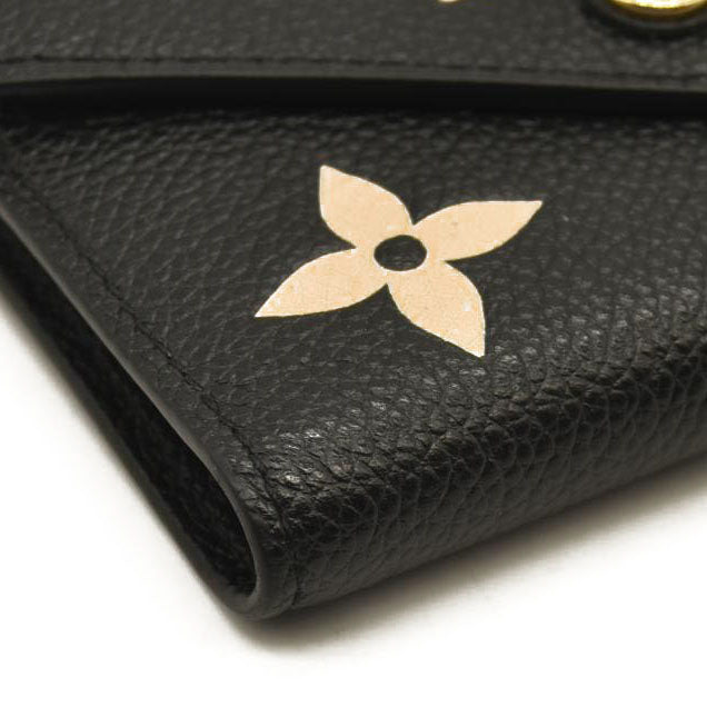 LOUIS VUITTON  Empreinte Monogram Giant Victorine Wallet Black Beige RFID