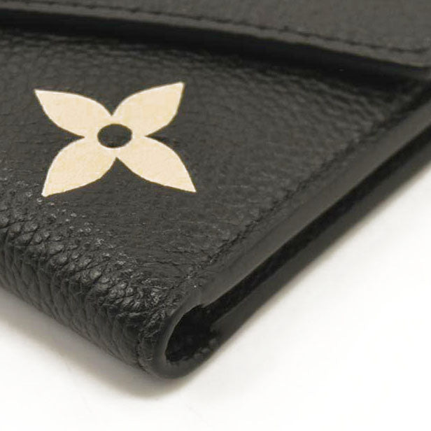 LOUIS VUITTON  Empreinte Monogram Giant Victorine Wallet Black Beige RFID