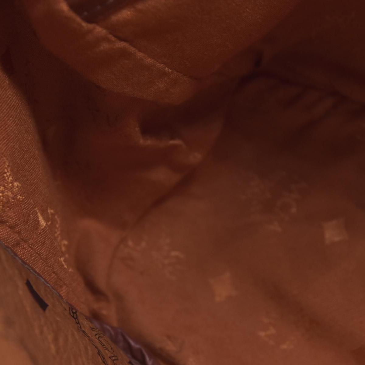 $980 MCM Visetos Flap Messenger Bag Cognac CONSIGNMENT 10021348