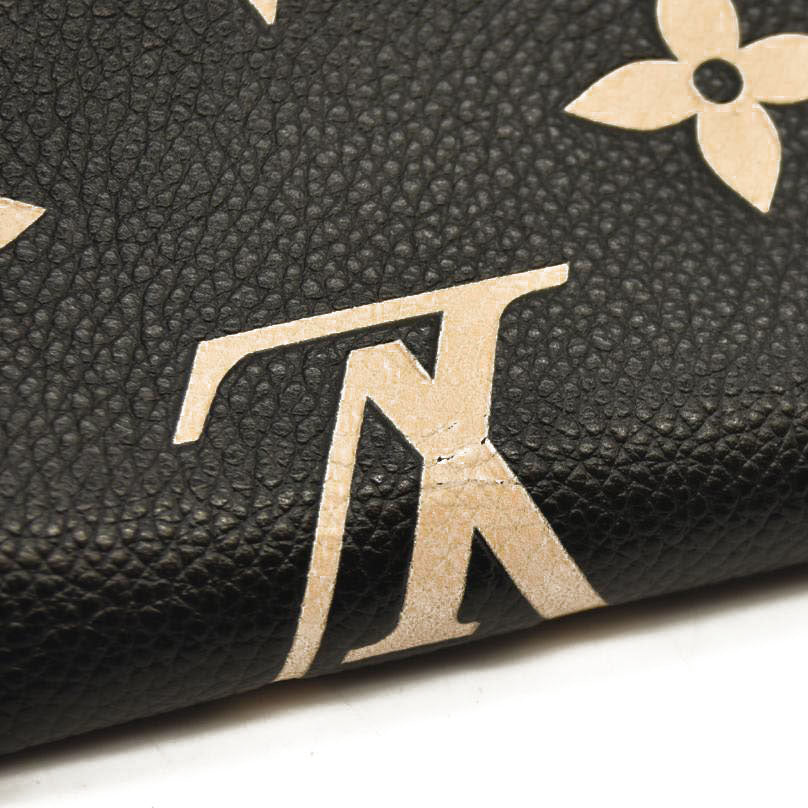 LOUIS VUITTON  Empreinte Monogram Giant Victorine Wallet Black Beige RFID