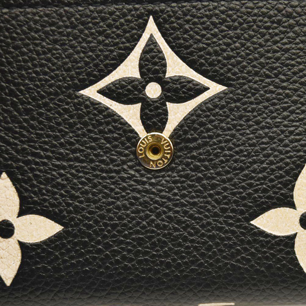 LOUIS VUITTON  Empreinte Monogram Giant Victorine Wallet Black Beige RFID