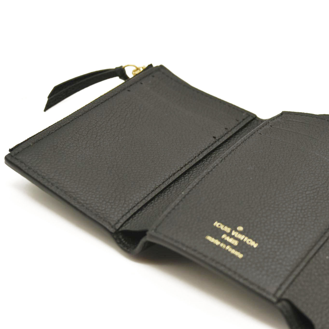 LOUIS VUITTON  Empreinte Monogram Giant Victorine Wallet Black Beige RFID