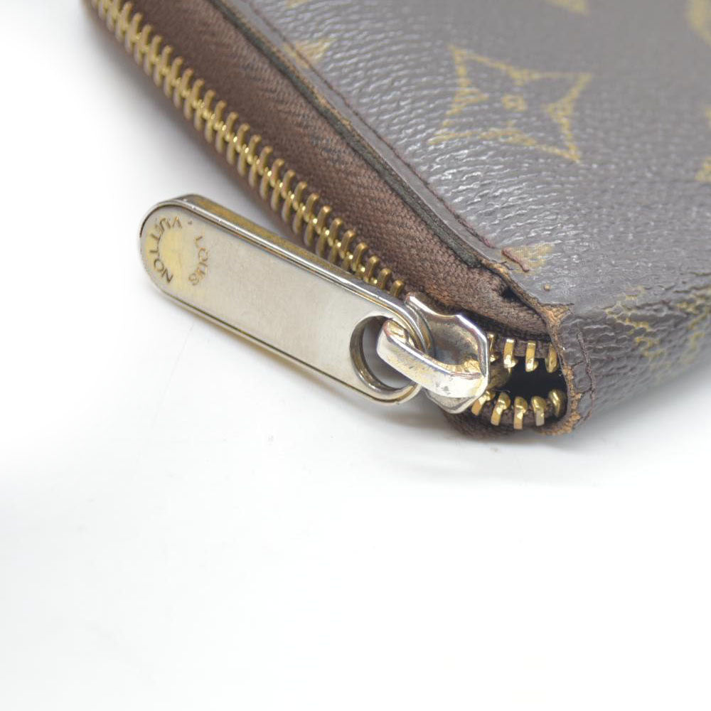 Louis Vuitton Monogram Zippy Zip Around Long Wallet Purse Brown CA0066