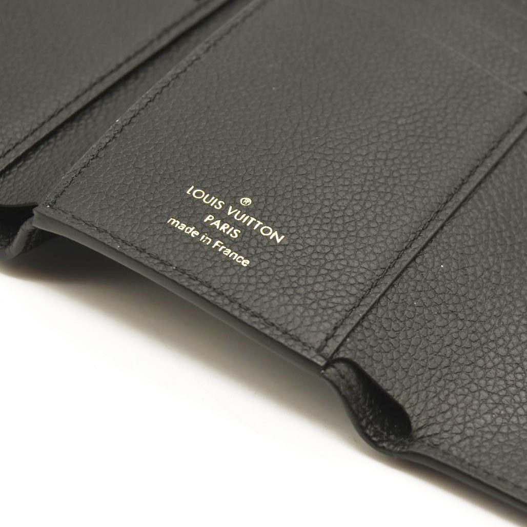 LOUIS VUITTON  Empreinte Monogram Giant Victorine Wallet Black Beige RFID