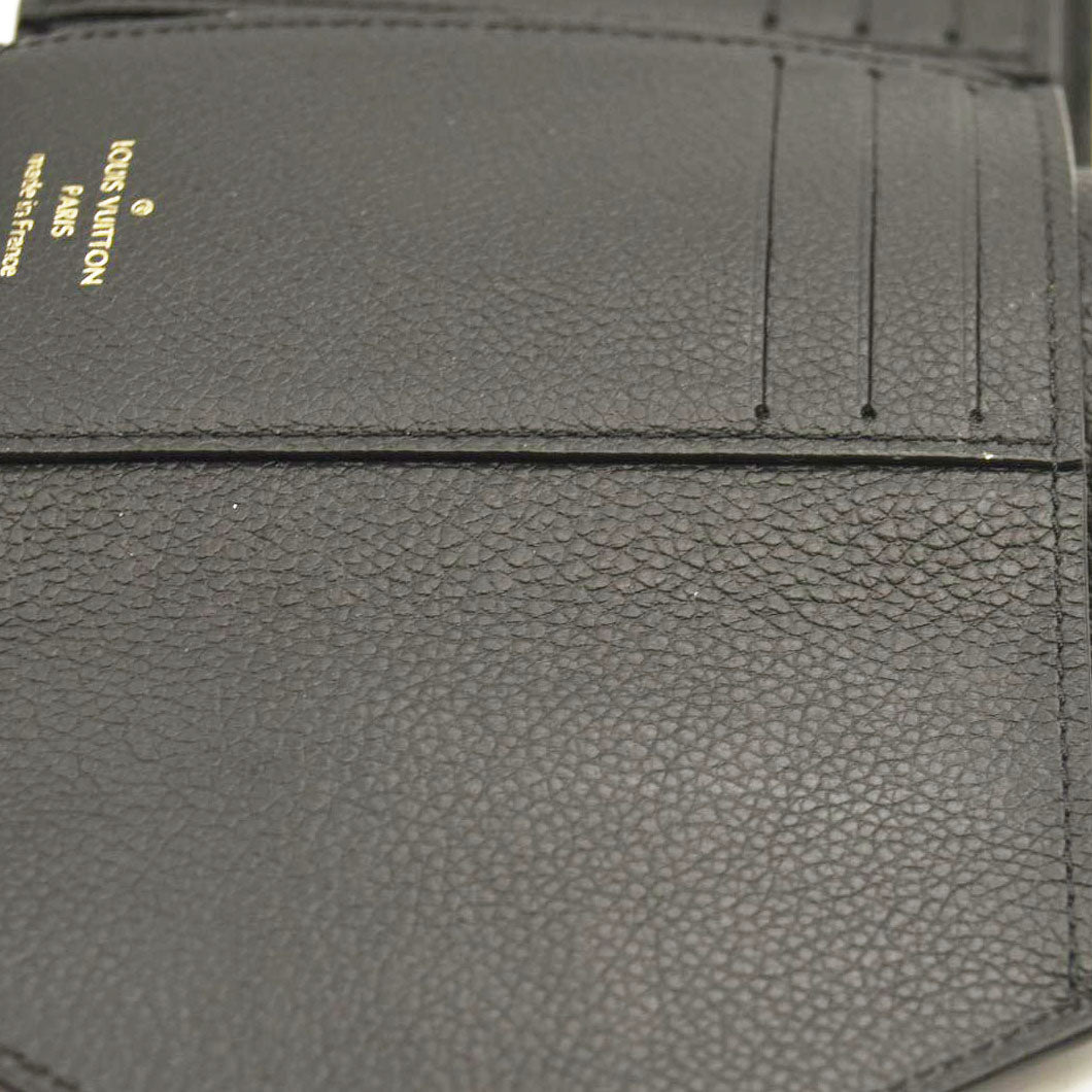 LOUIS VUITTON  Empreinte Monogram Giant Victorine Wallet Black Beige RFID