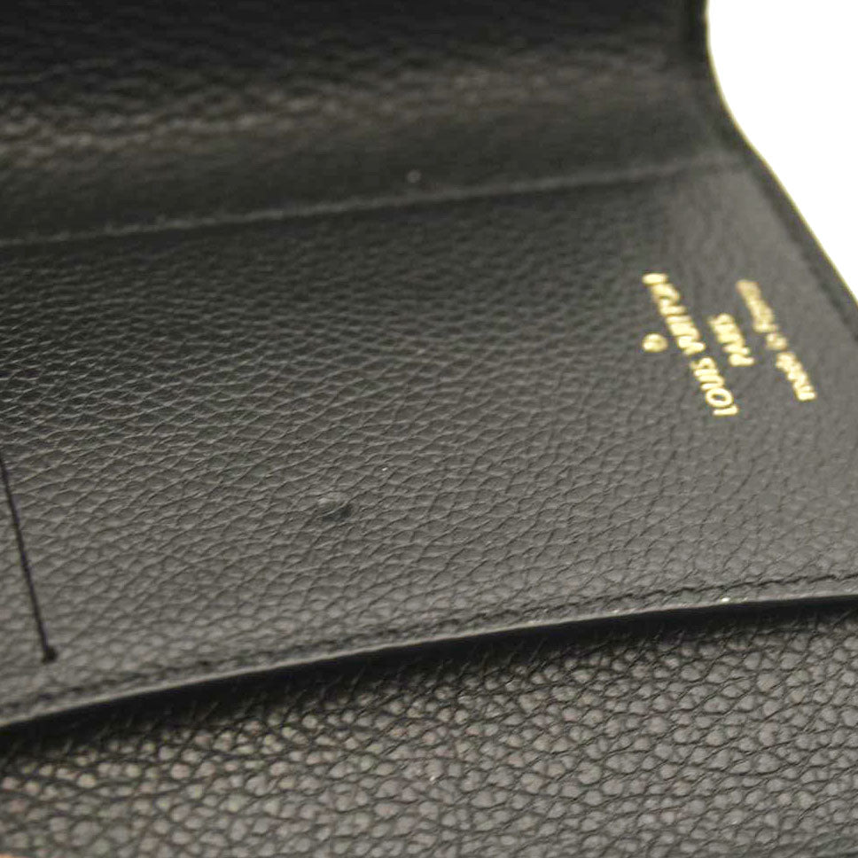 LOUIS VUITTON  Empreinte Monogram Giant Victorine Wallet Black Beige RFID