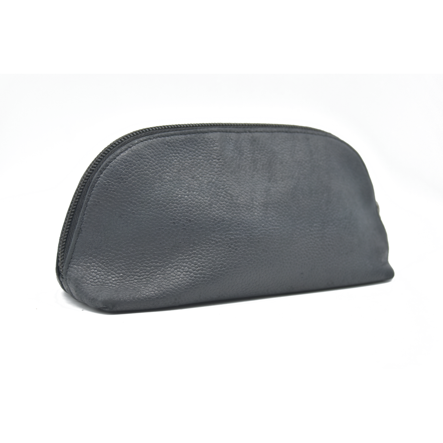 $1000 2011 Chanel Caviar Timeless CC Cosmetic Pouch Bag Black