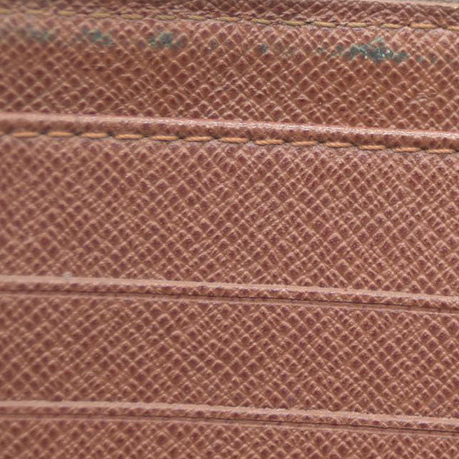 Louis Vuitton Monogram Zippy Zip Around Long Wallet Purse Brown CA0066