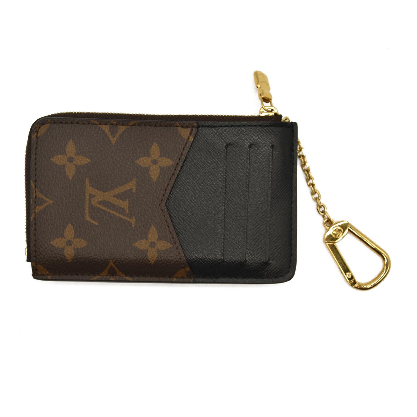 LOUIS VUITTON  Monogram Recto Verso Card Holder Black