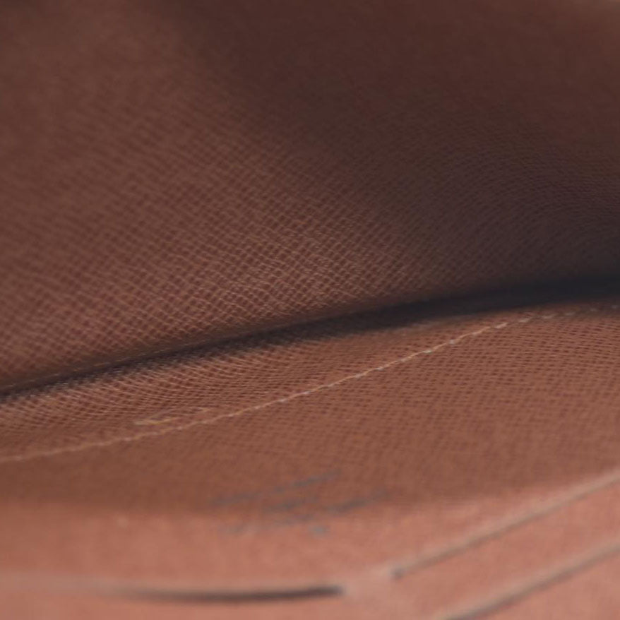 Louis Vuitton Monogram Zippy Zip Around Long Wallet Purse Brown CA0066