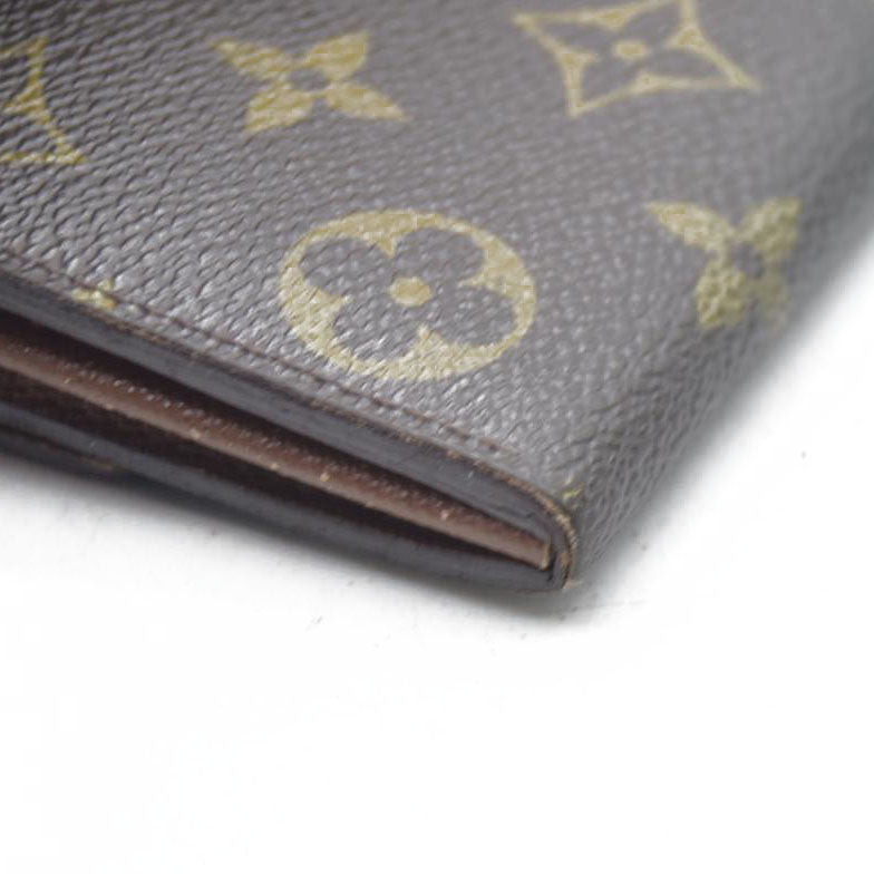 $725 Louis Vuitton Monogram Portefeiulle Sarah Long Bifold Wallet Brown CA6008