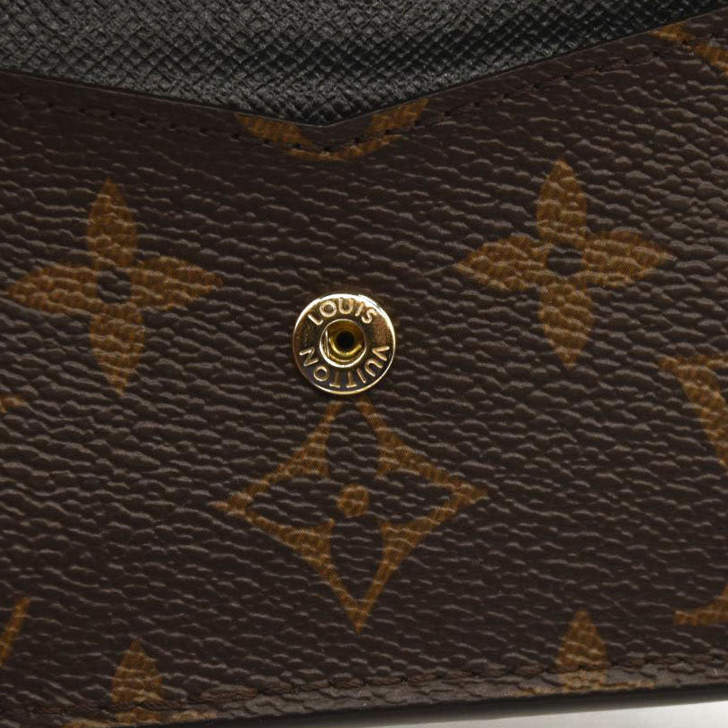 LOUIS VUITTON  Monogram Recto Verso Card Holder Black