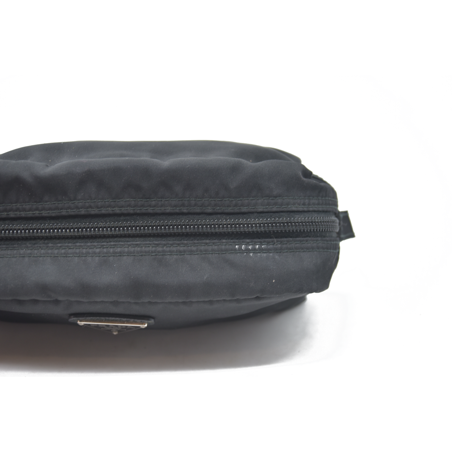 $1120 Prada Black Saffiano Pouch Cosmetic Bag