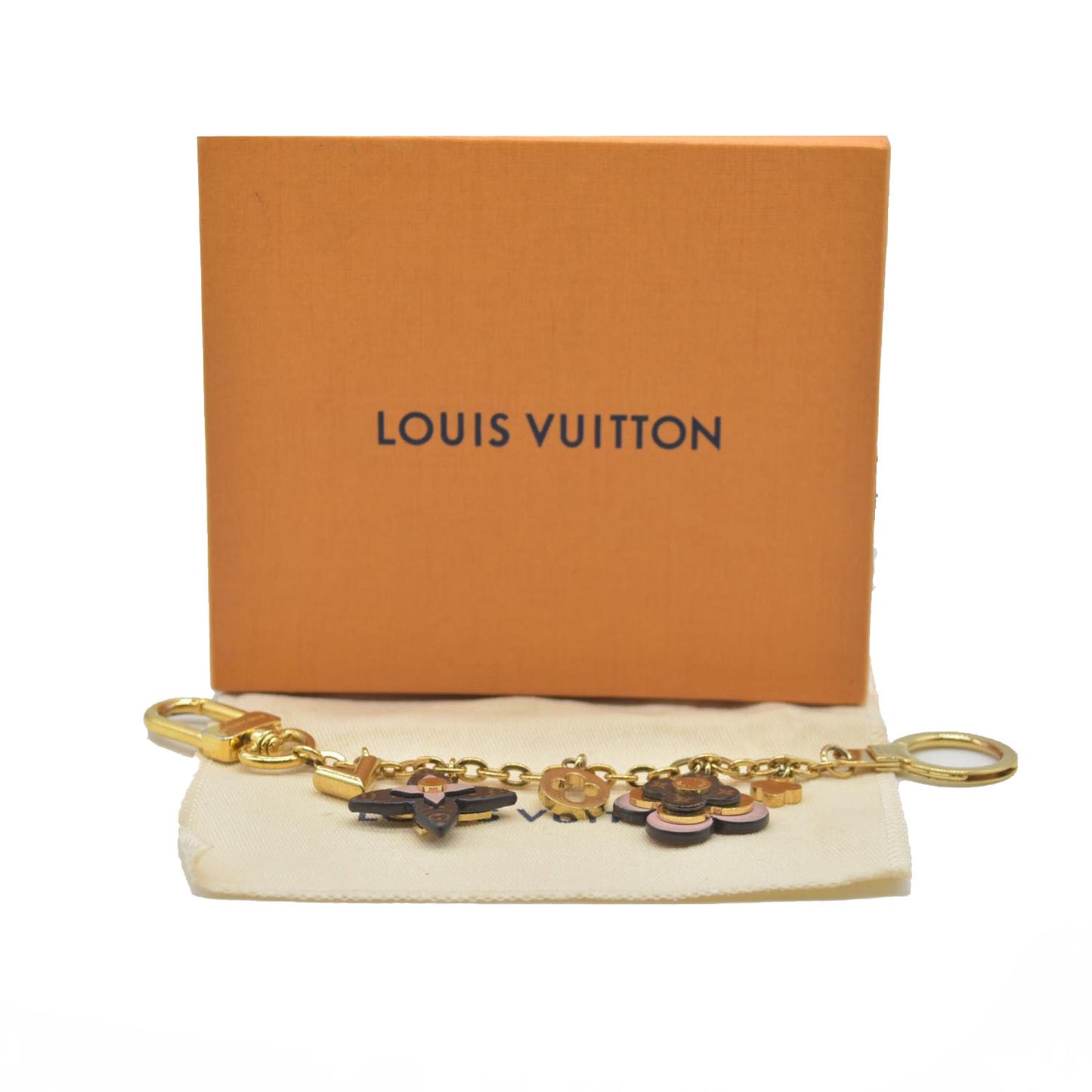 $655 Louis Vuitton blooming flowers chain bag charm