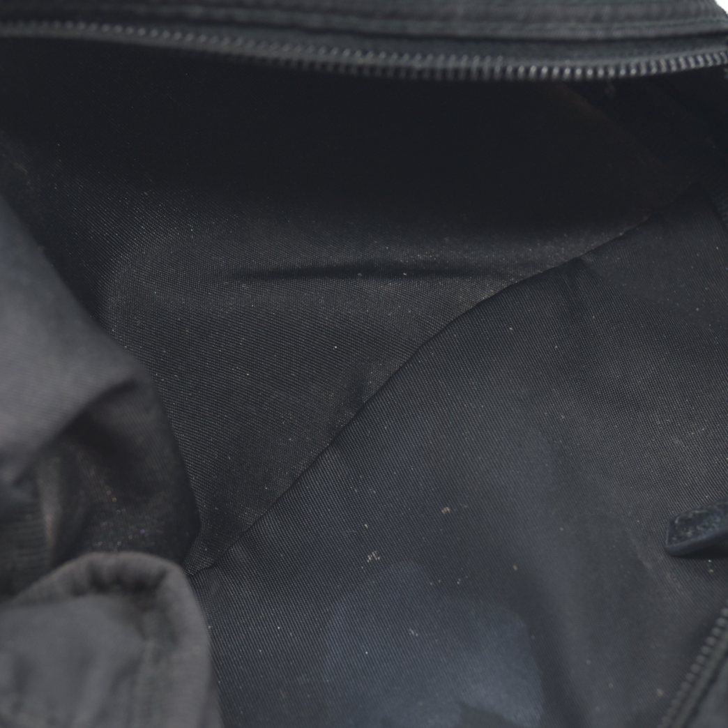 $1120 Prada Black Saffiano Pouch Cosmetic Bag